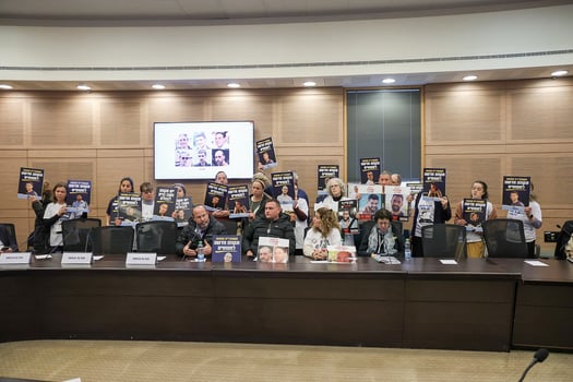 משפחות החטופים בכנסת / צילום: דוברות הכנסת, דני שם טוב